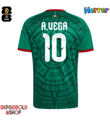 Mexico Alexis Vega #10 Hjemmebanetrøje VM 2026 Kort ærmer